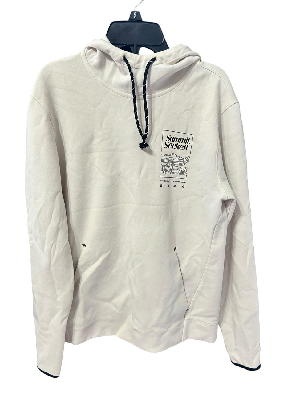 Old Navy Active Cream Summit Seeker Hooded Pullover Very Soft  SEE DESCRIPTION
